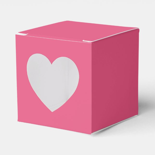 Mörk Rosa Heart-favoritruta Presentaskar (Framsidan Sidan)
