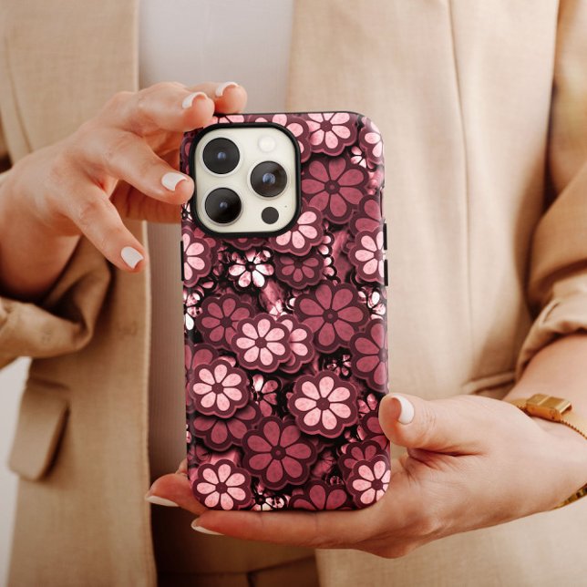 Mörk Rosa Hippie iPhone | 60-tal Hippie iPhone 13 (Skapare uppladdad)