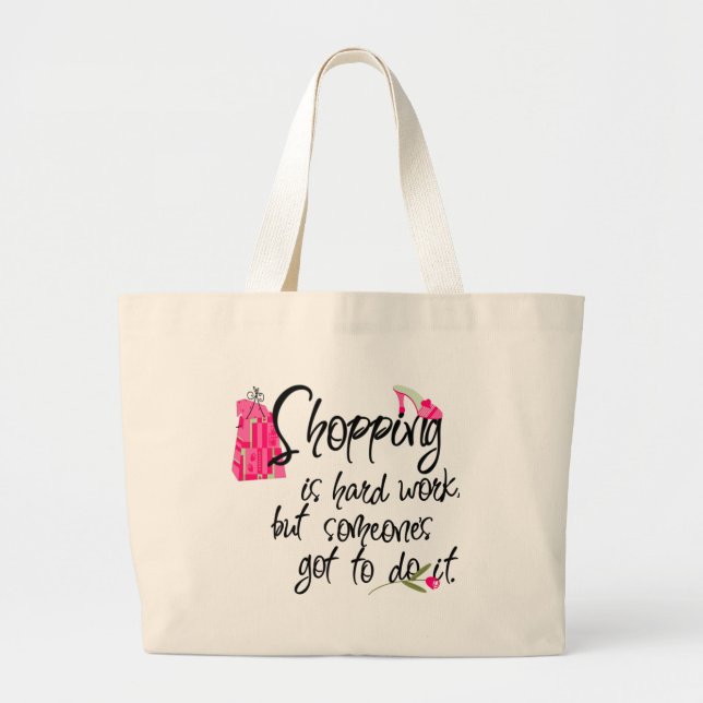 Mörk Rosa Mode Tote Bag Jumbo Tygkasse (Framsidan)