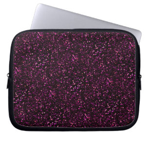 Mörk Rosa Posh Glitter Laptop Fodral