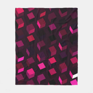 Mörk Rosa Rhombus: Abstrakt för övertoning Fleecefilt