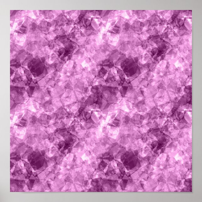 Mörk Rosa Skrynklig Struktur Poster (Framsidan)