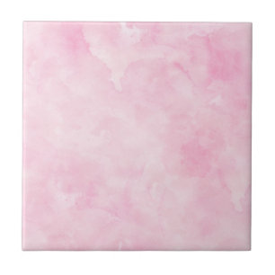 Mörk Rosa Vattenfärgsfärg Söt Art Feminin kons Kakelplatta