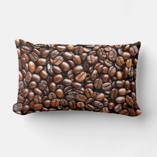 Mörk Rostad kaffebönor Lumbarkudde