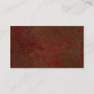 Mörk - rött Grungy Visitkort