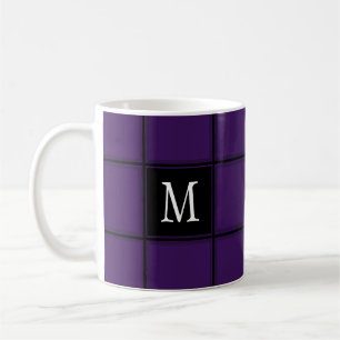 Mörk Royal Lila Anpassningsbar med en enda stripe Kaffemugg