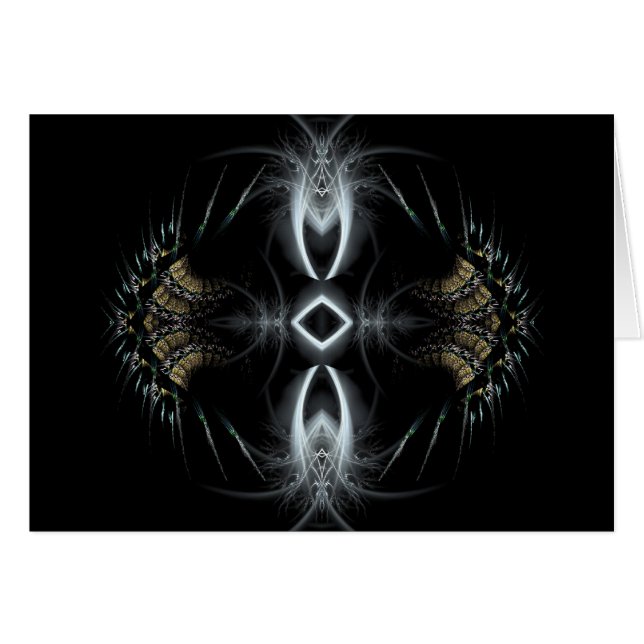 Mörk Royale Card Hälsningskort (Framsidan Horizontal)