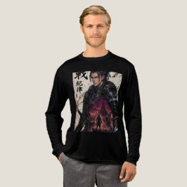 Mörk Samurai Fantasy Krigare Grafisk T-Shirt