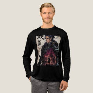 Mörk Samurai Fantasy Krigare Grafisk T-Shirt