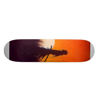 mörk samurai skateboard bräda 20 cm