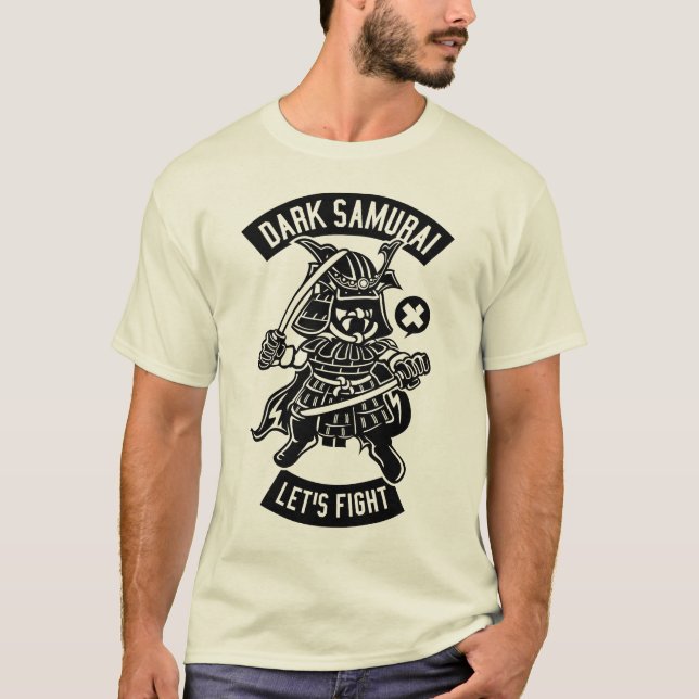 Mörk Samurai T Shirt (Framsida)