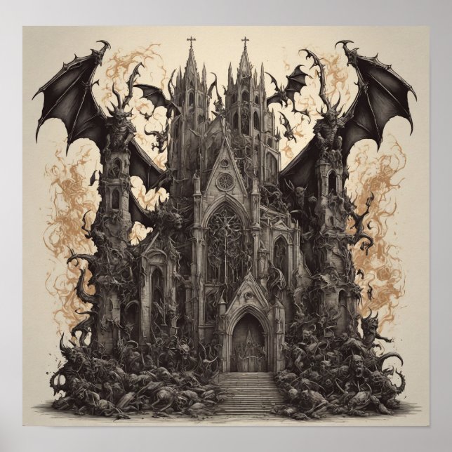 Mörk Sanctum: Släpp loss Metall Soul med gotik Poster (Framsidan)