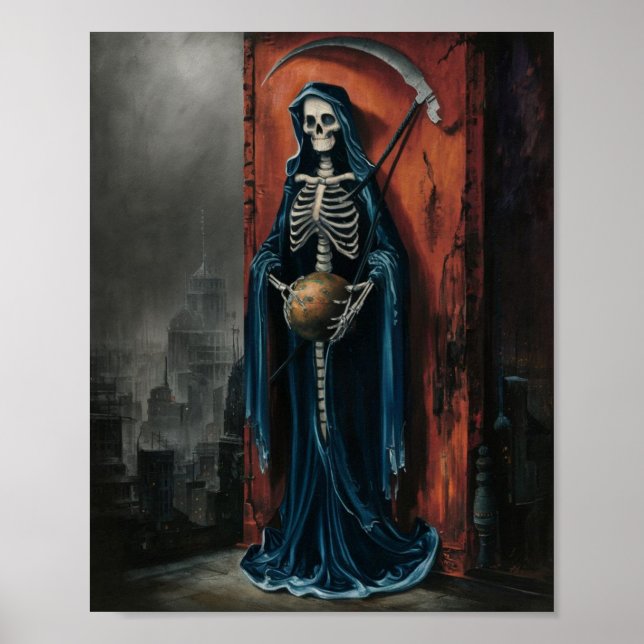Mörk Santa Muerte Poster (Framsidan)