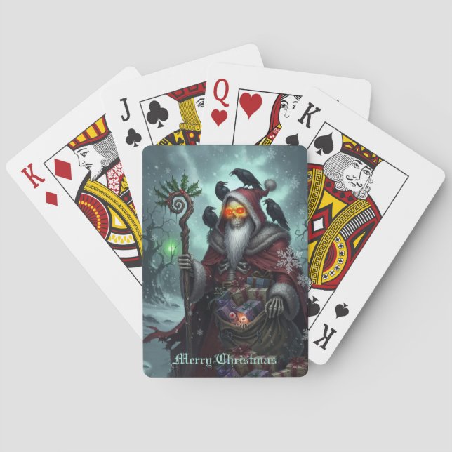 Mörk Santa of Shadows - Gothic Juleton Casinokort (Baksidan)