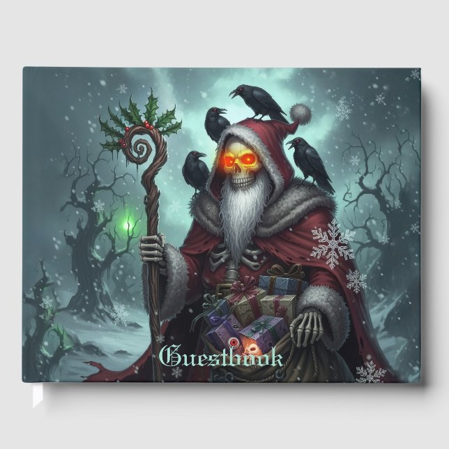 Mörk Santa of Shadows - Gothic Juleton Gästböcker (Framsida)