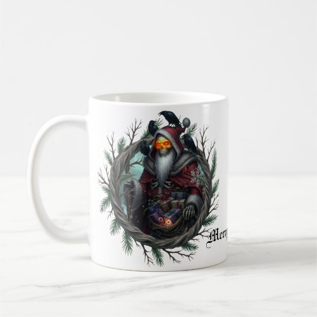 Mörk Santa of Shadows - Gothic Juleton Kaffemugg (Vänster)
