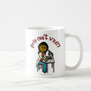 Mörk Scientist Girl Kaffemugg