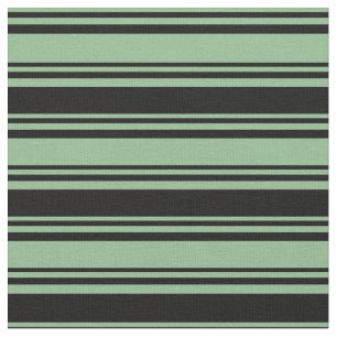 Mörk Sea Grönt and Black Färgad Lining Mönster Tyg