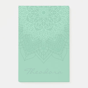 ’Mörk Sea Grönt’ Mandala Post-it Block