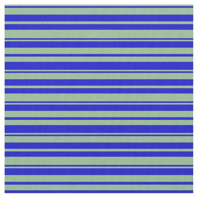 Mörk Sea Grönt och Blue Lining Mönster Tyg (Närbild)