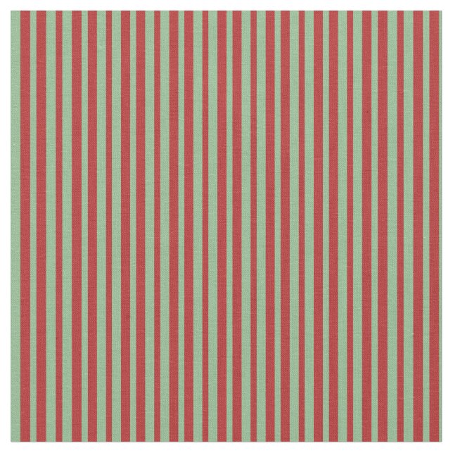 Mörk Sea Grönt & Red Färgad Lining Mönster Tyg (Närbild)