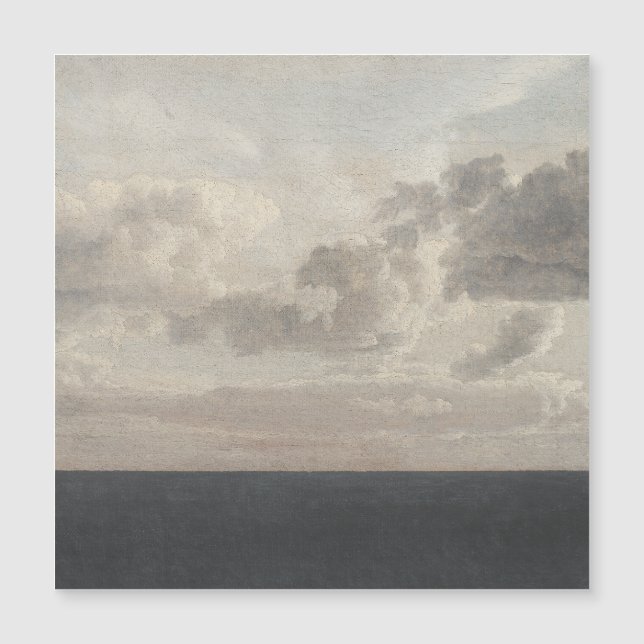 Mörk sea, Oil on canvas, vintage art. (Framsida)
