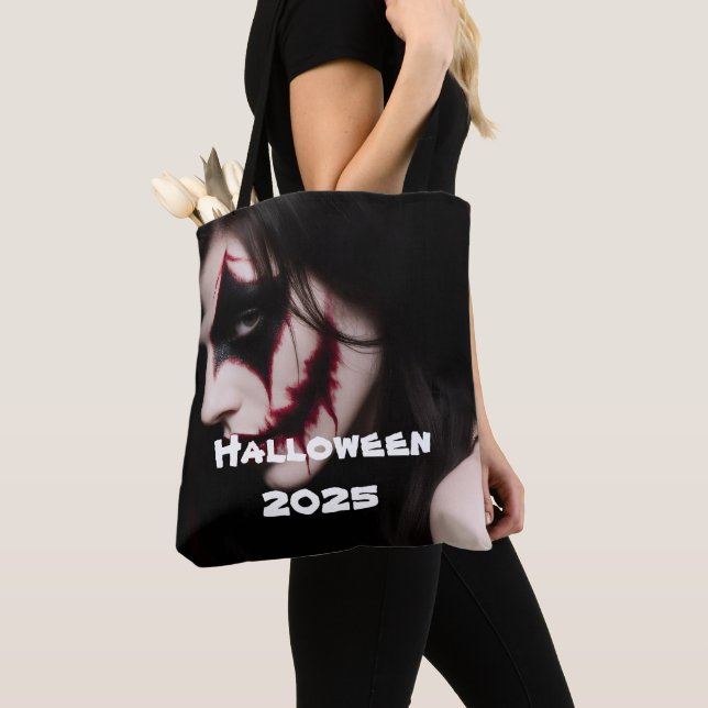 Mörk Seduction Halloween Tote - fet och mysterisk Tygkasse (Närbild)