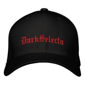 Mörk Selecta black flexfit embroized hat Broderad Keps