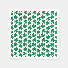 Mörk Shamrocks Day Pappersservett