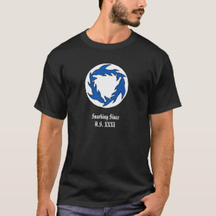 Mörk Sharc skjorta Tee Shirt