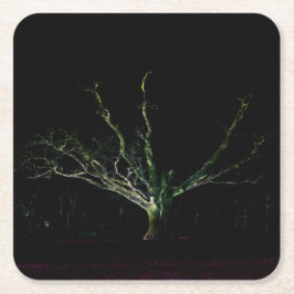 Mörk Sida 1 kustertna Underlägg Papper Kvadrat