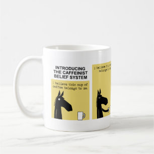 Mörk sida av hästkaffemuggen #3 kaffemugg