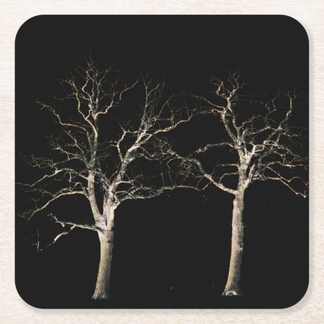 Mörk Side 9 kusterna Underlägg Papper Kvadrat (Framsidan)