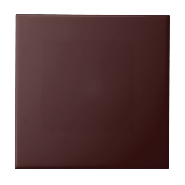 Mörk Siena Burgundy Brown Solid Färg Tile Kakelplatta (Framsidan)
