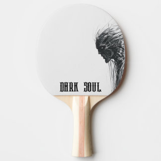 Mörk själ mörkt väsen skiss pingisracket
