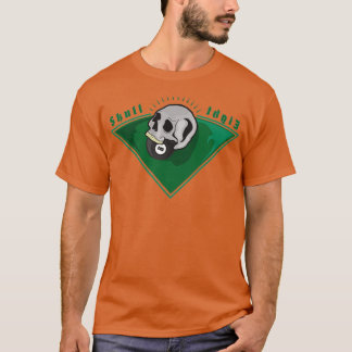 mörk skalle 8boll bassäng t shirt
