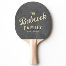 Mörk skiffersten Retro familjenamn & År