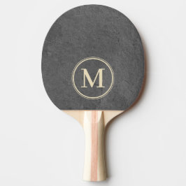 Mörk Skifferstensmonogram Pingisracket