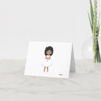Mörk Skin Girl Heliga Communion - tack. Tack Kort