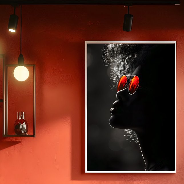 Mörk Skin Woman-profil, Modern Photo, B2L Poster (Skapare uppladdad)