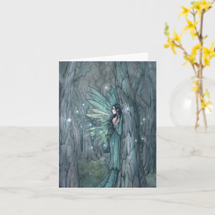 Mörk Skog Älv Mystisk Konst Tom Insida Kort