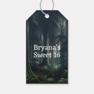 Mörk Skog i Skymningen Sweet 16 Presentetikett