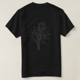 Mörk Skog Minimalistisk Träd Herr T-Shirt
