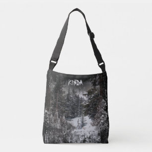 Mörk Skog   Snöig Skog Tote Väska