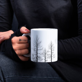 Mörk Skogen full Moon Kaffemugg