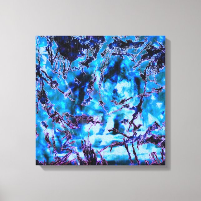 Mörk Skogen Varg Hunter Spirit Wrapped Canvas (Framsida)