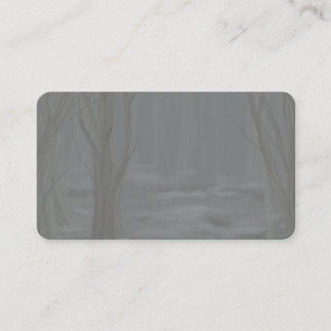 Mörk Skogen Visitkort (Framsida)