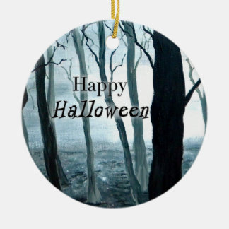 Mörk skogHalloween prydnad Julgransprydnad Keramik