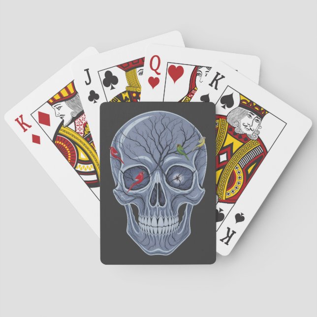MÖRK SKOGSKULL CASINOKORT (Baksidan)