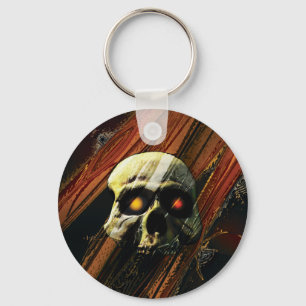 Mörk Skull Nyckelring